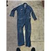 Image 1 : Big 5 Brotherhood Blue Pinstripe Denim Coveralls with Chest Pocket Patch