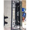 Image 2 : Black and White Floral Pattern Area Rug with Fringes, Measures 86 x 63 Inches