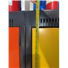 Image 6 : Waymarc 6-Door Metal Locker Unit, Red and Yellow Doors, 36"W x 18"D x 72"H