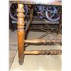 Image 3 : Wooden Spindle-Back Chair With Upholstered Seat And Turned Legs