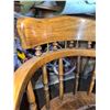 Image 5 : Wooden Spindle-Back Chair With Upholstered Seat And Turned Legs