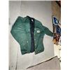 Image 1 : Alberta Pool Green Jacket by Modern Headwear Ltd with Patch and Yellow Buttons