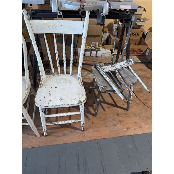 Seven Mixed Wooden and Upholstered Chairs, Assorted Styles and Conditions