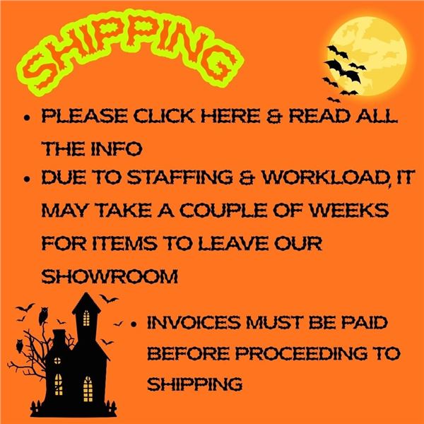 SHIPPING POLICY - CLICK ON "DETAILS" FOR INFO