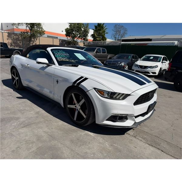 FORD MUSTANG 2016 APPT/DUP-T SMOG-15DAYS