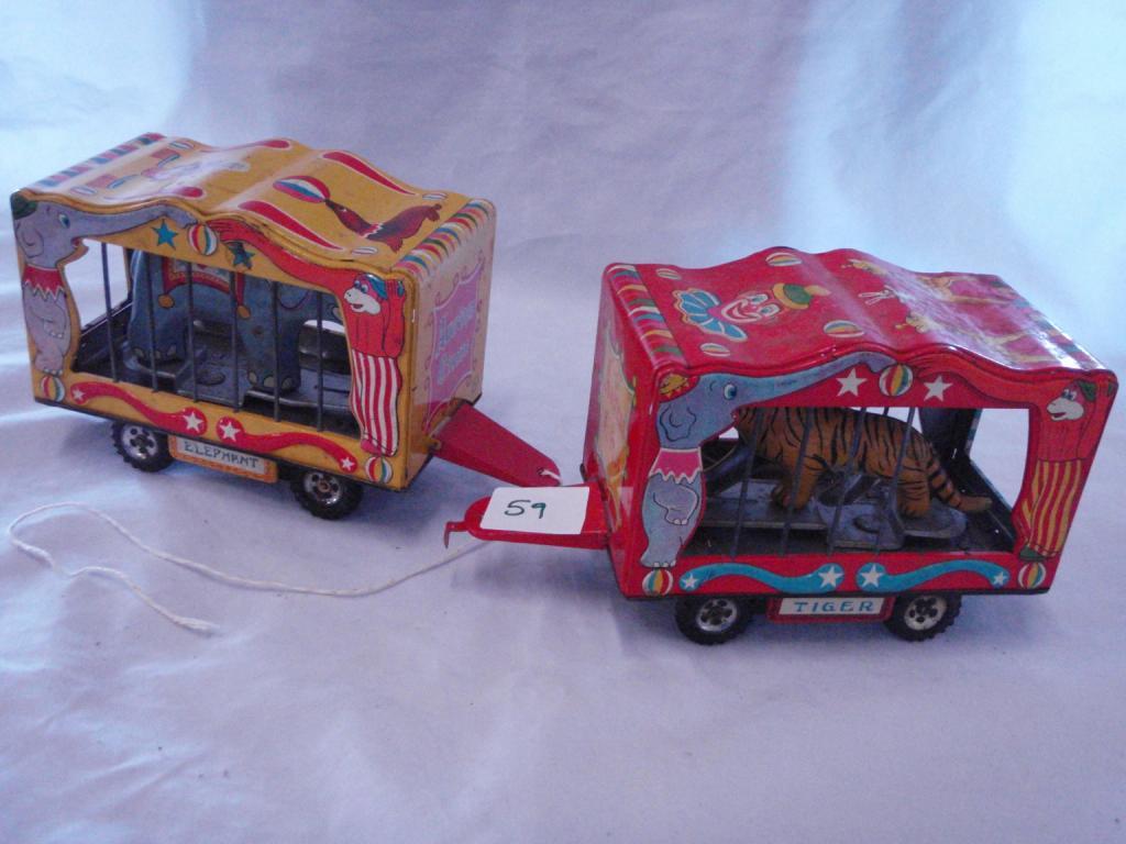 The American Circus Tin Train Cars