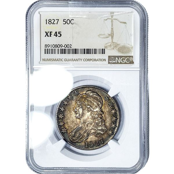 1827 Capped Bust Half Dollar NGC XF45