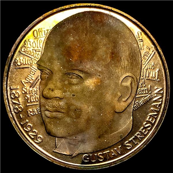 1978-D Germany Silver 5 Marks Toned Proof! GEM BU