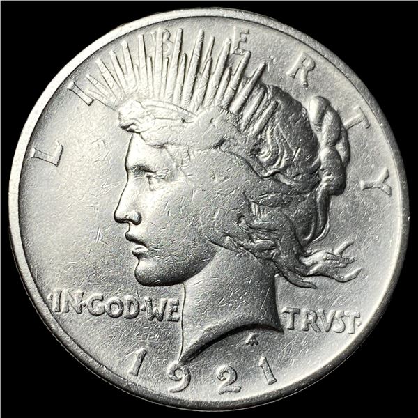 1921 Silver High Relief Peace Dollar NEARLY  UNCIRCULATED