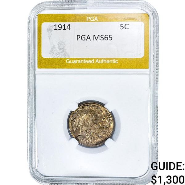 1914 Barber Nickel PGA MS65