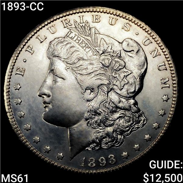1893-CC Morgan Silver Dollar UNCIRCULATED