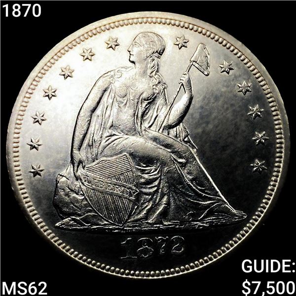 1870 Seated Liberty Dollar UNCIRCULATED