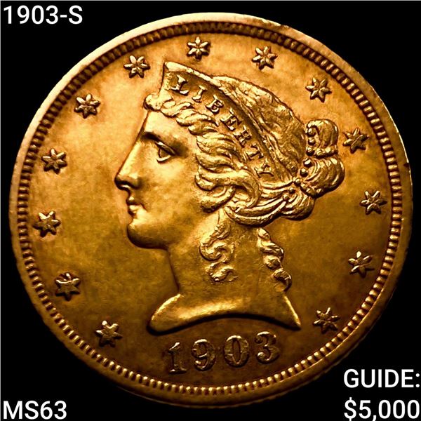 1903-S $5 Gold Half Eagle CHOICE BU