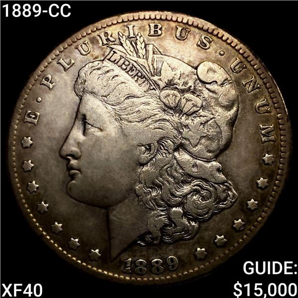 1889-CC Morgan Silver Dollar NEARLY UNCIRCULATED