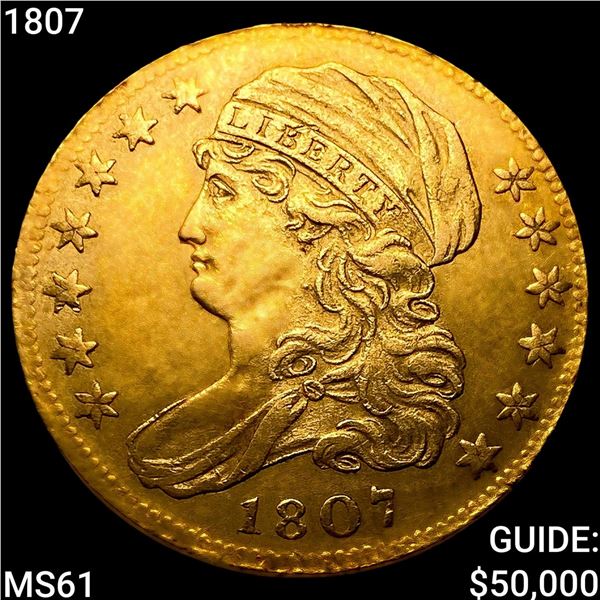 1807 $5 Gold Half Eagle UNCIRCULATED