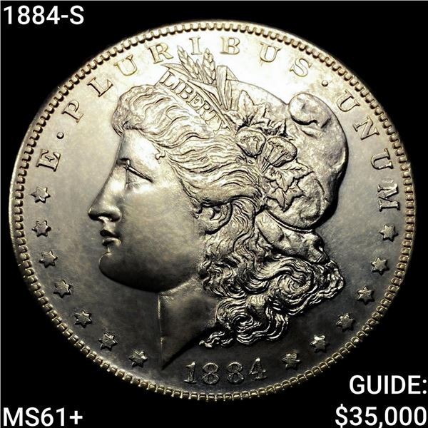 1884-S Morgan Silver Dollar UNCIRCULATED +
