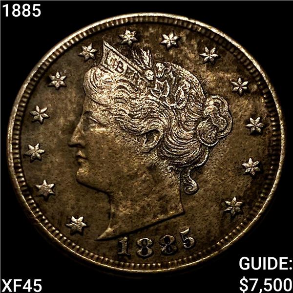 1885 Liberty Victory Nickel NEARLY UNCIRCULATED
