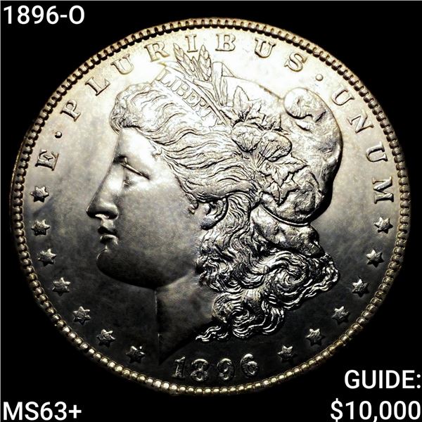 1896-O Morgan Silver Dollar CHOICE BU+