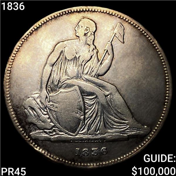 1836 J-60 Gobrecht Dollar NEARLY UNCIRCULATED