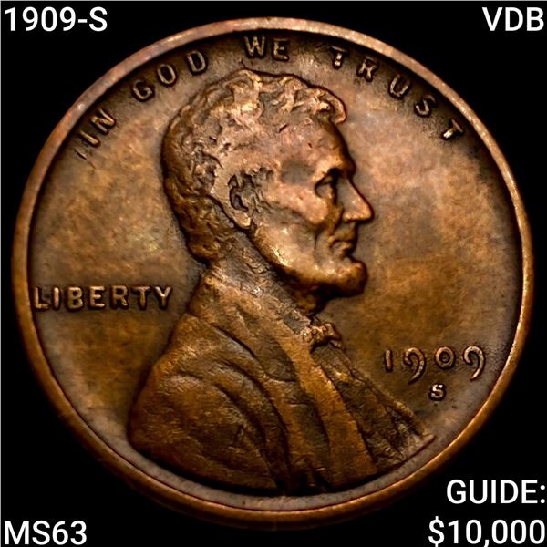 1909-S VDB Wheat Cent CHOICE BU