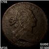 Image 1 : 1798 Draped Bust Large Cent ABOUT UNCIRCULATED