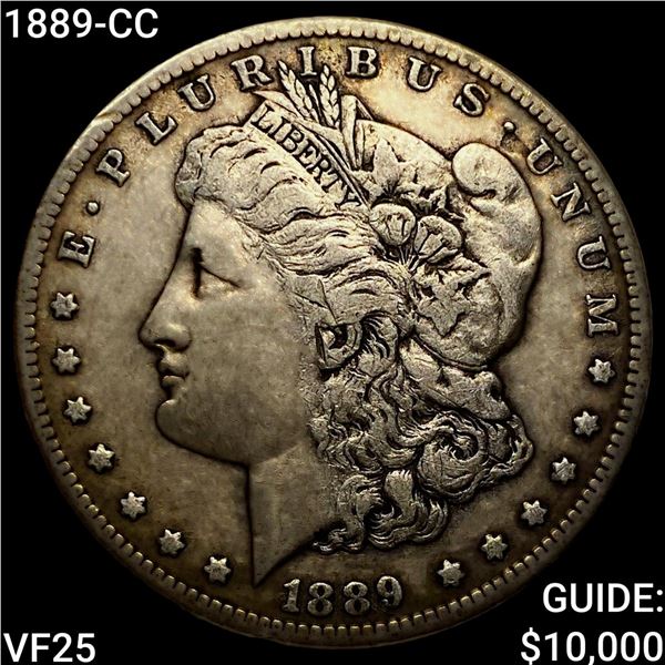 1889-CC Morgan Silver Dollar LIGHTLY CIRCULATED