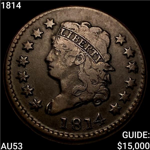 1814 Classic Head Large Cent CLOSELY UNCIRCULATED
