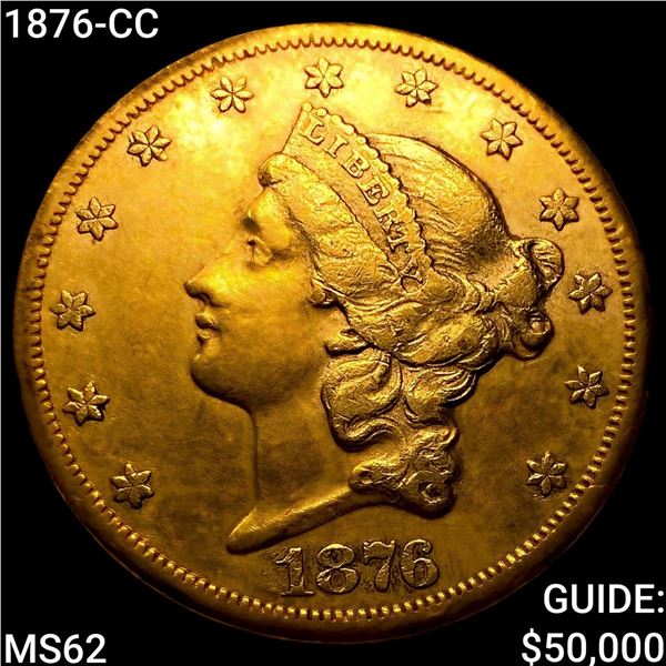 1876-CC $20 Gold Double Eagle UNCIRCULATED