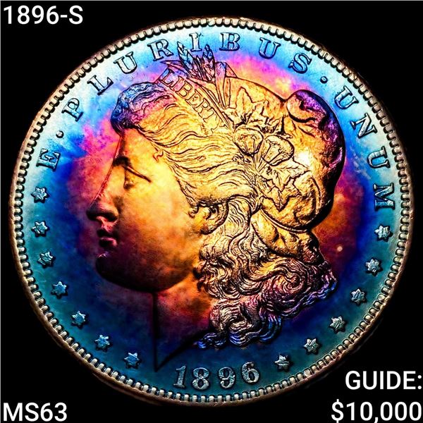 1896-S Morgan Silver Dollar CHOICE BU