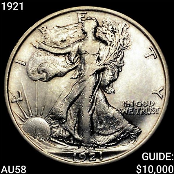 1921 Walking Liberty Half Dollar CHOICE AU
