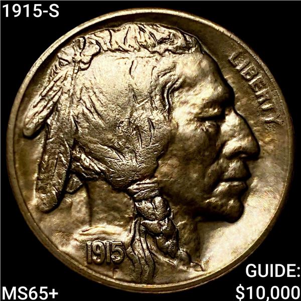 1915-S Buffalo Nickel GEM BU +