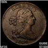 Image 1 : 1806 Draped Bust Half Cent ABOUT UNCIRCULATED