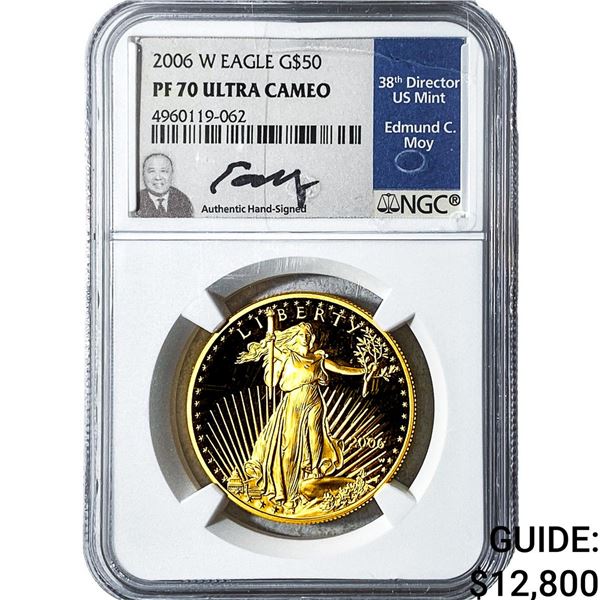 2006 1oz Gold $50 American Eagle NGC PF70 Ultra Cameo