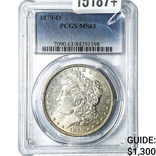 1879-O Morgan Silver Dollar PCGS MS63