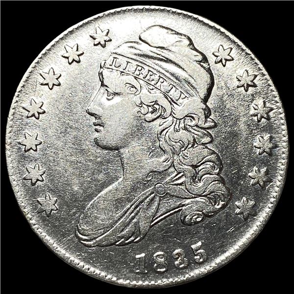 1835 Silver Capped Bust Half Dollar CLOSELY  UNCIRCULATED