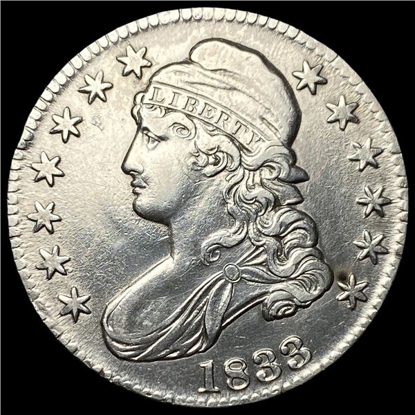 1833 Capped Bust Half Dollar CLOSELY  UNCIRCULATED