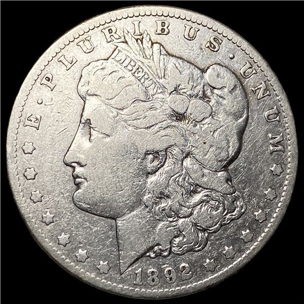 1892-CC Silver Morgan Dollar NEARLY  UNCIRCULATED