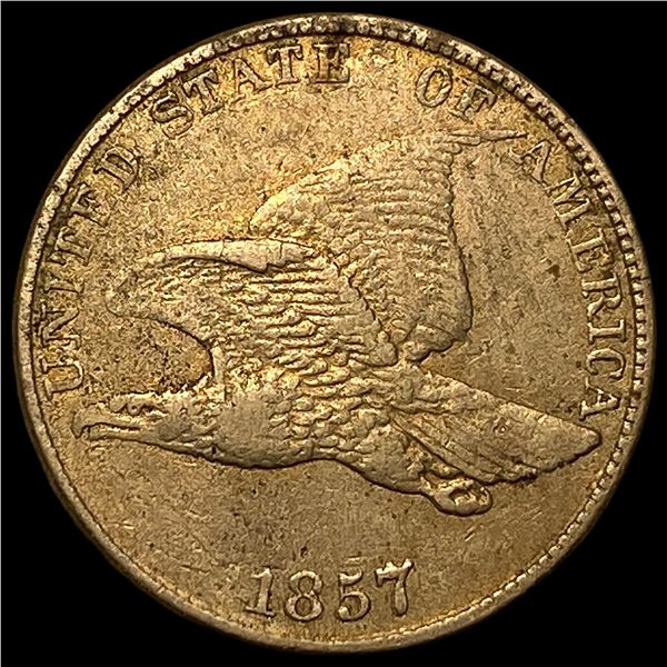 1857 Flying Eagle Cent NEARLY UNCIRCULATED