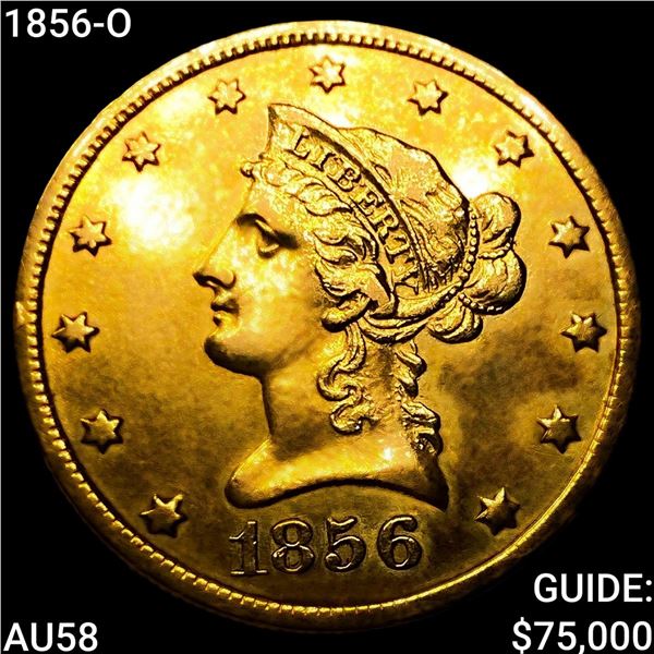 1856-O $10 Gold Eagle CHOICE AU