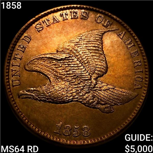 1858 Flying Eagle Cent CHOICE BU RD