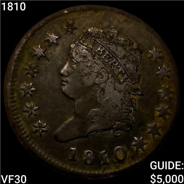1810 Classic Head Large Cent LIGHTLY CIRCULATED