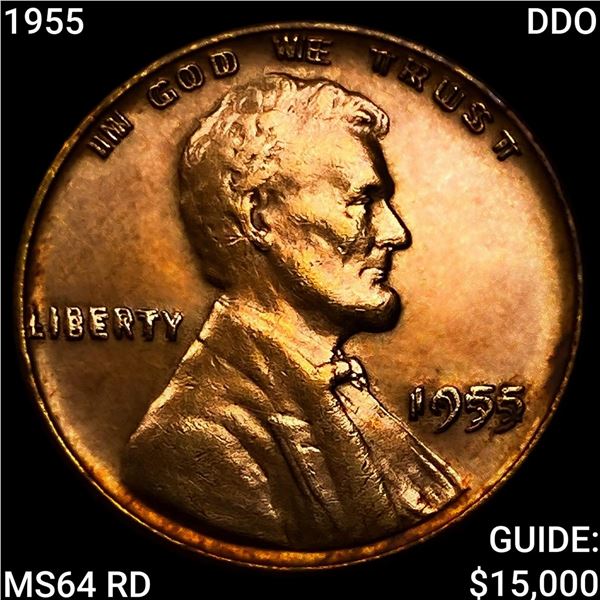 1955 DDO Wheat Cent CHOICE BU RD