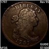 Image 1 : 1797 Rev 95 Draped Bust Large Cent ABOUT UNCIRCULATED