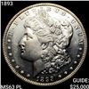 Image 1 : 1893 Morgan Silver Dollar CHOICE BU PL