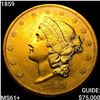 Image 1 : 1859 $20 Gold Double Eagle UNCIRCULATED +