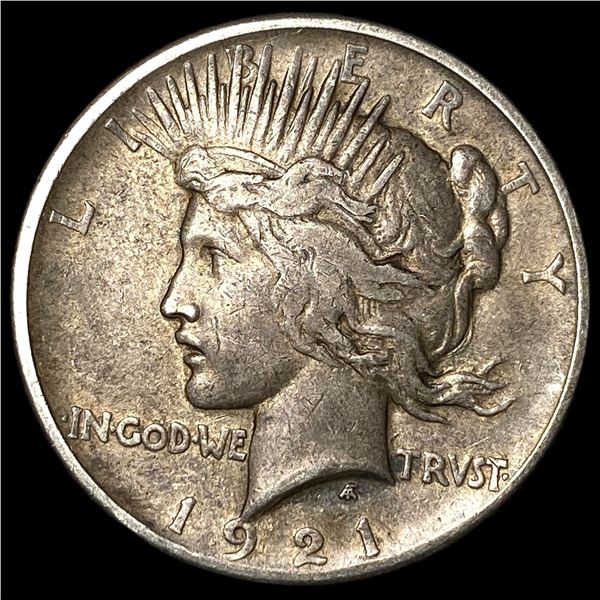 1921 Silver Peace Dollar NEARLY UNCIRCULATED