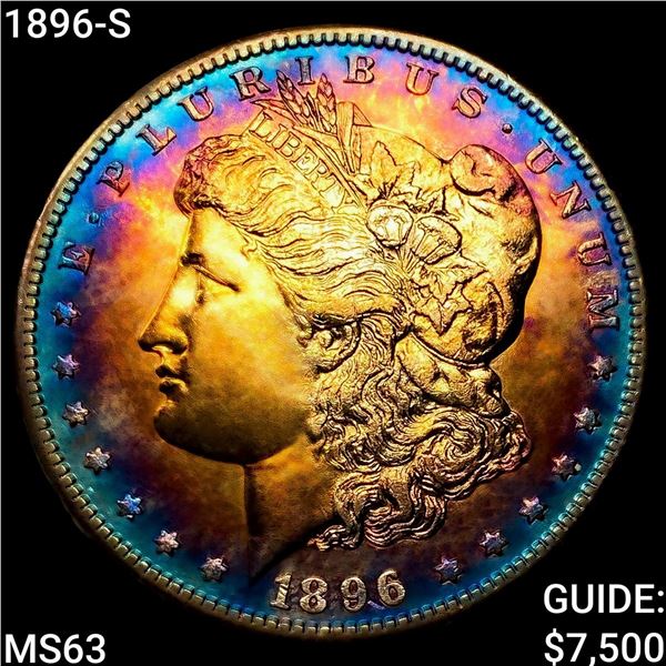 1896-S Morgan Silver Dollar CHOICE BU