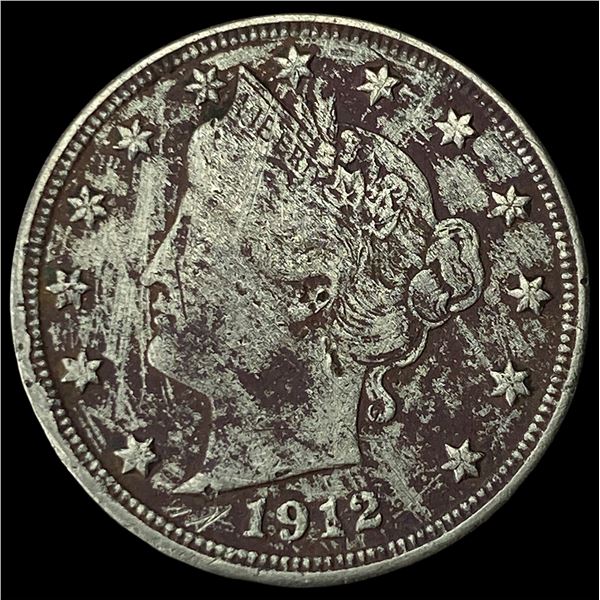 1912-S Liberty Head Nickel NEARLY  UNCIRCULATED