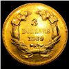 Image 2 : 1869 $3 Gold Piece UNCIRCULATED