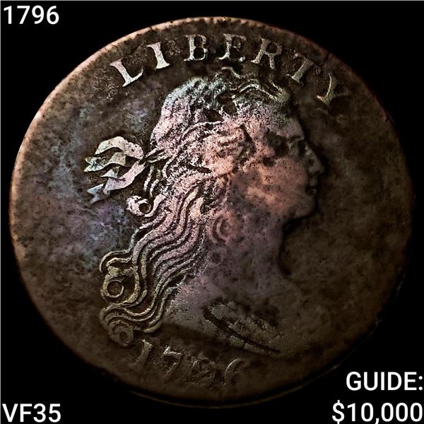 1796 Draped Bust Large Cent ABOUT UNCIRCULATED
